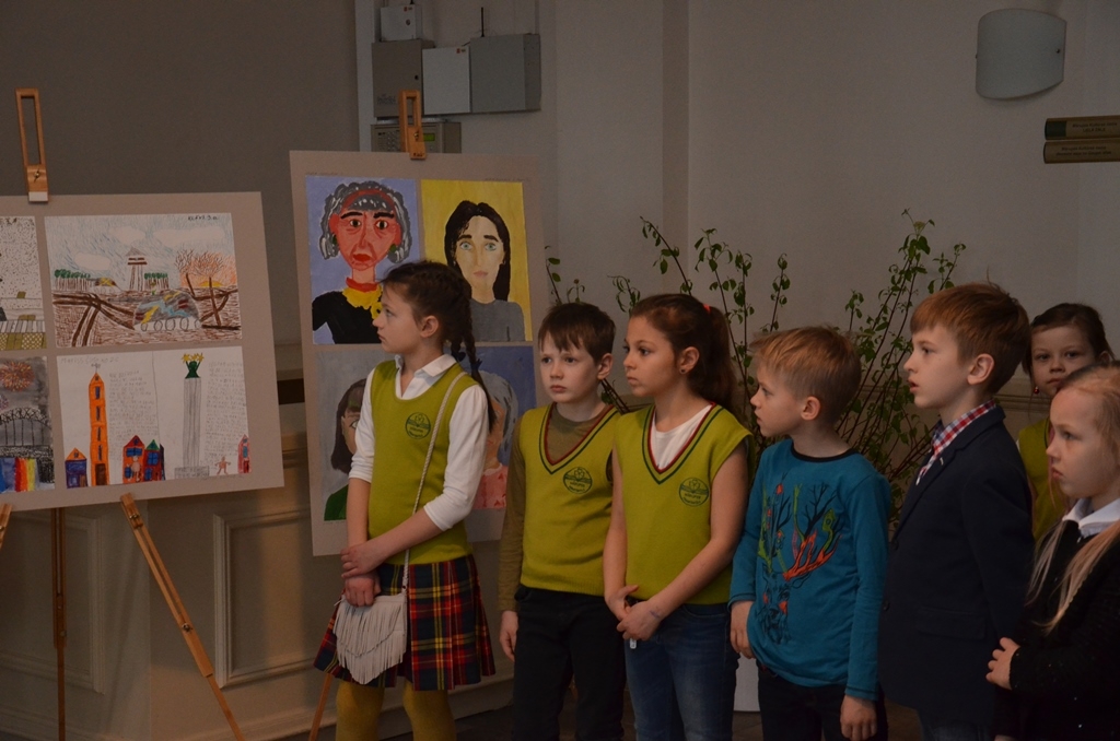 Mārupes pamatskolas audzēkņu izstādes atklāšana, 31.03.2017.