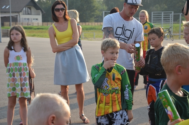 Mārupieši sveic BMX pasaules čempionu Emīlu Alleru, 28.07.2014.