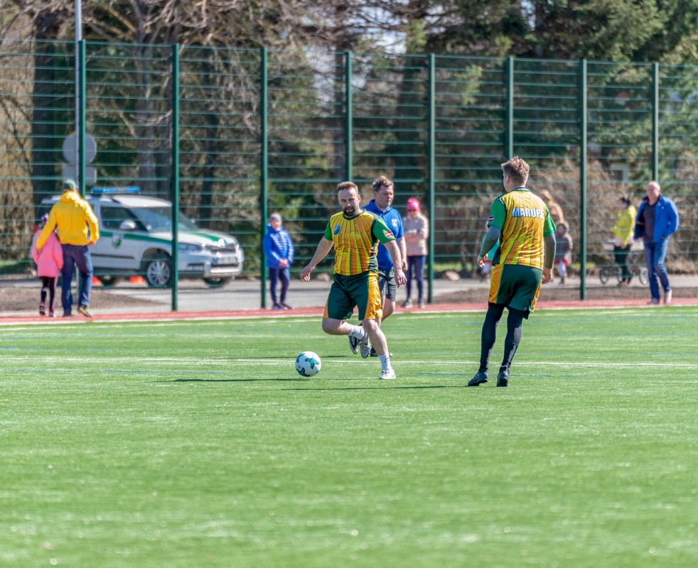 Jaunmārupes pamatskolas stadiona atklāšana, foto: L.Līvzinieks 21.04.2018.