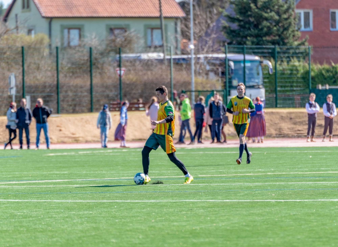 Jaunmārupes pamatskolas stadiona atklāšana, foto: L.Līvzinieks 21.04.2018.