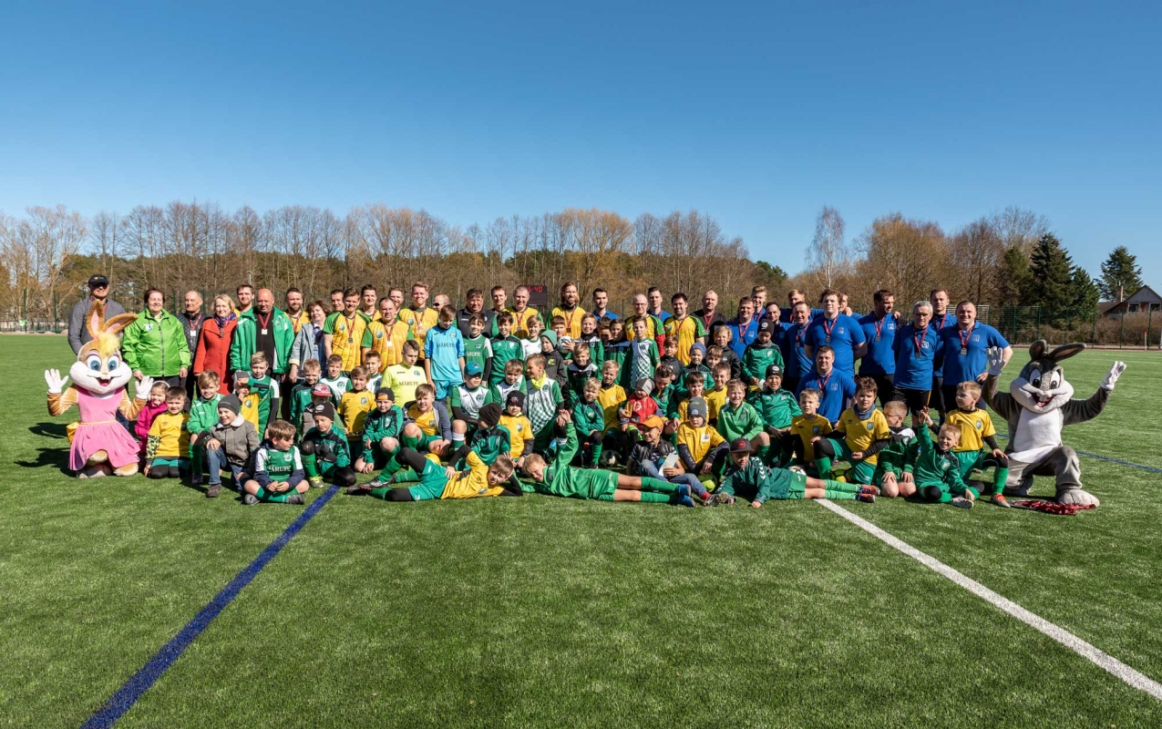 Jaunmārupes pamatskolas stadiona atklāšana, foto: L.Līvzinieks 21.04.2018.