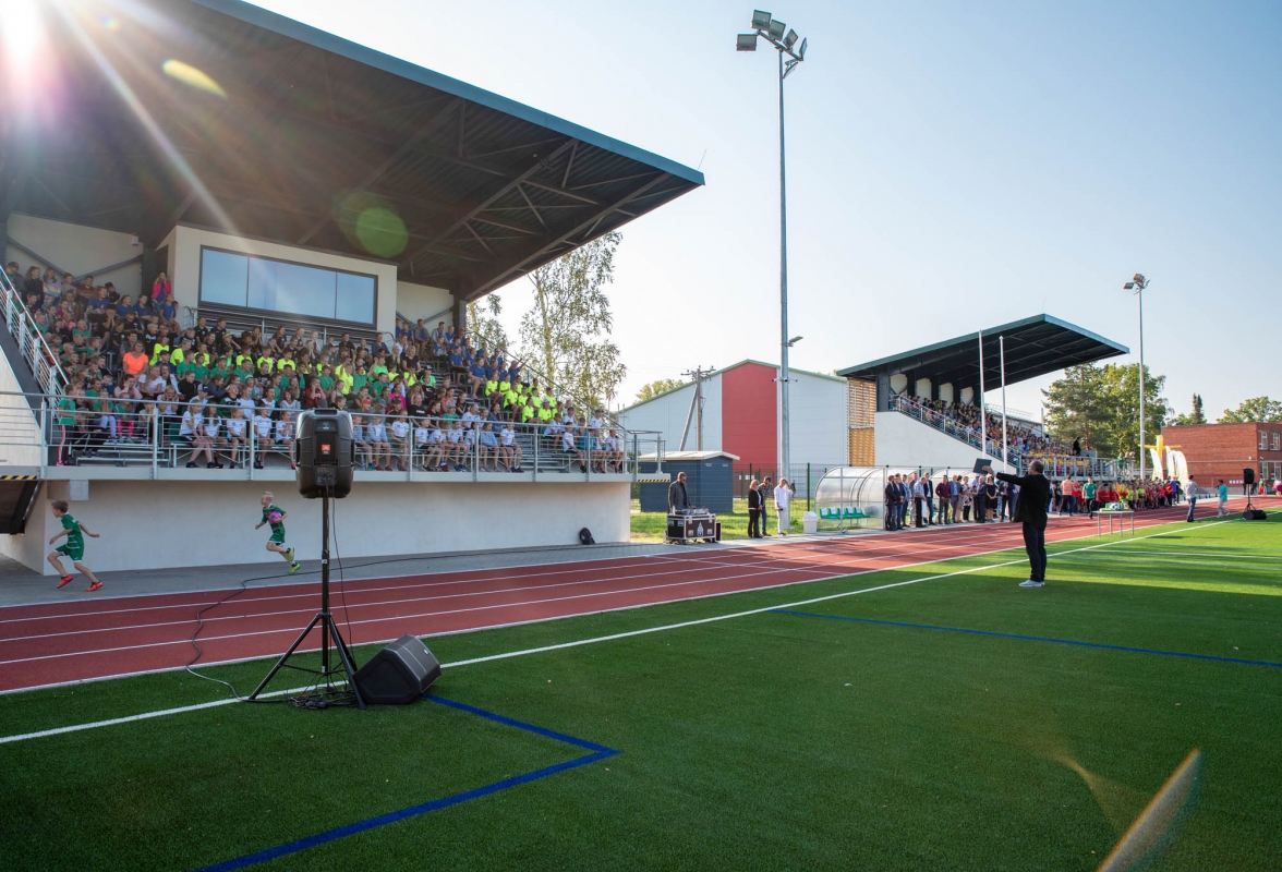 Mārupes vidusskolas stadiona atklāšana