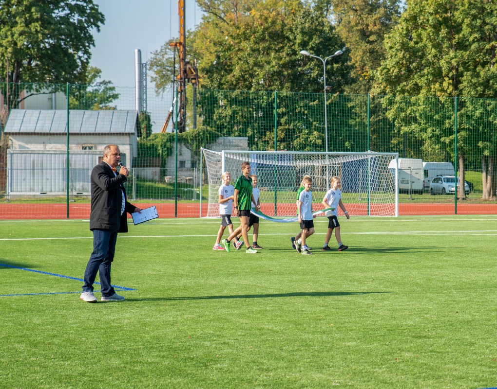 Mārupes vidusskolas stadiona atklāšana