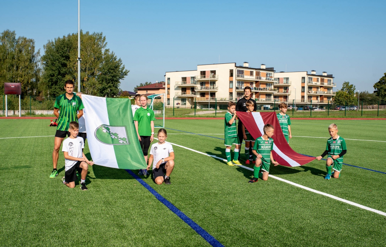 Mārupes vidusskolas stadiona atklāšana