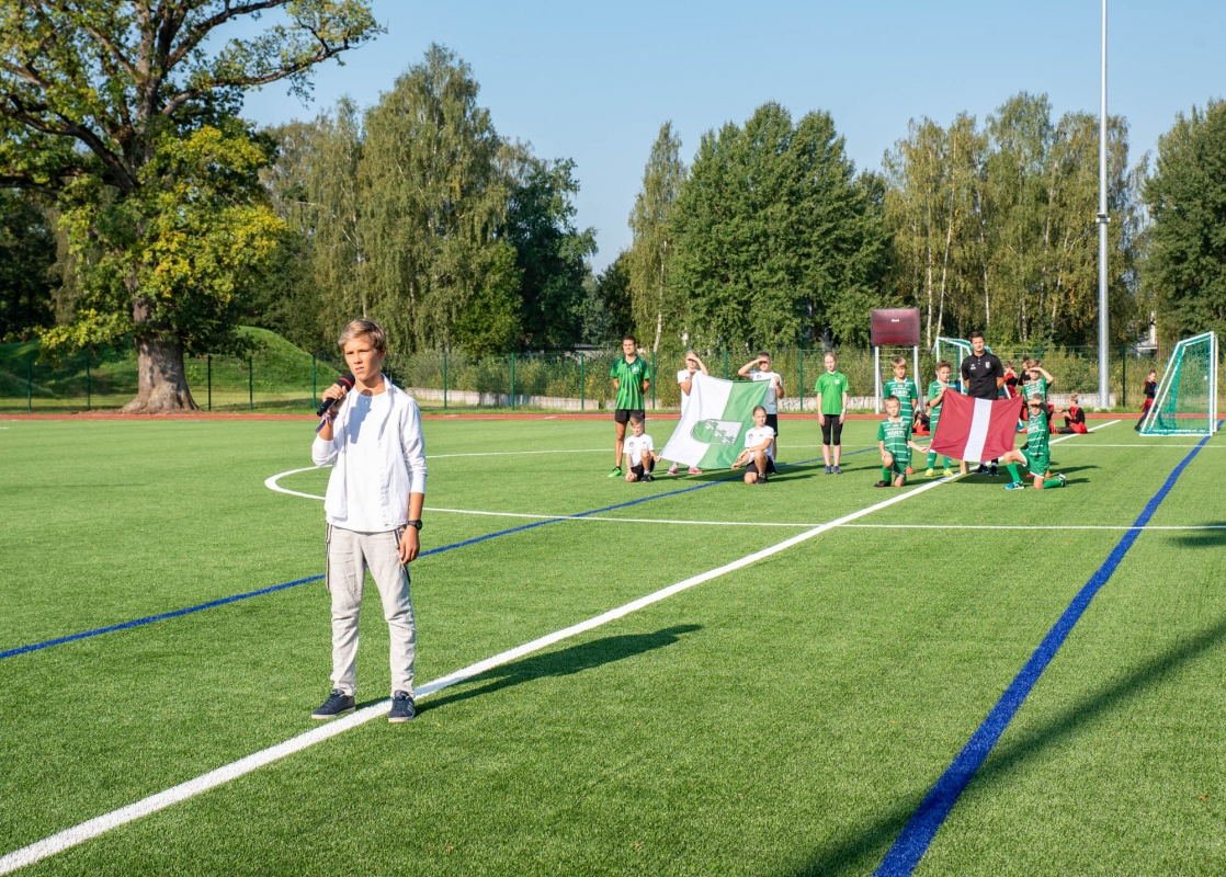 Mārupes vidusskolas stadiona atklāšana