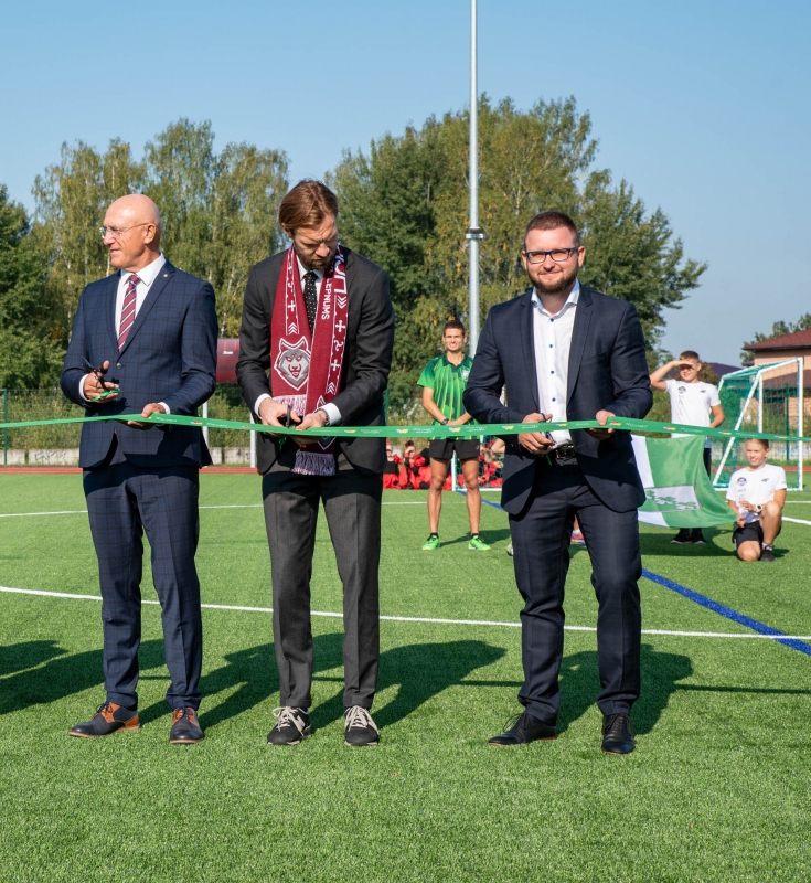 Mārupes vidusskolas stadiona atklāšana