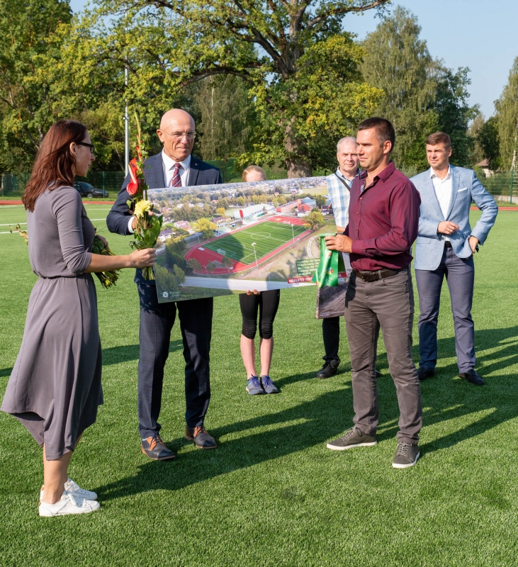 Mārupes vidusskolas stadiona atklāšana