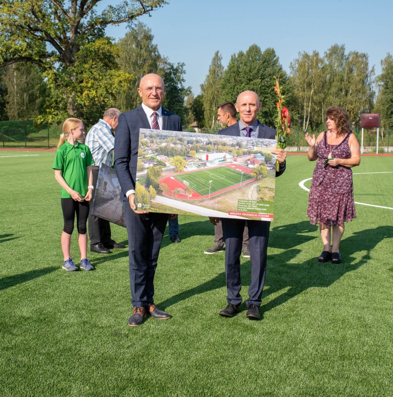 Mārupes vidusskolas stadiona atklāšana