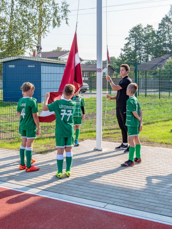 Mārupes vidusskolas stadiona atklāšana