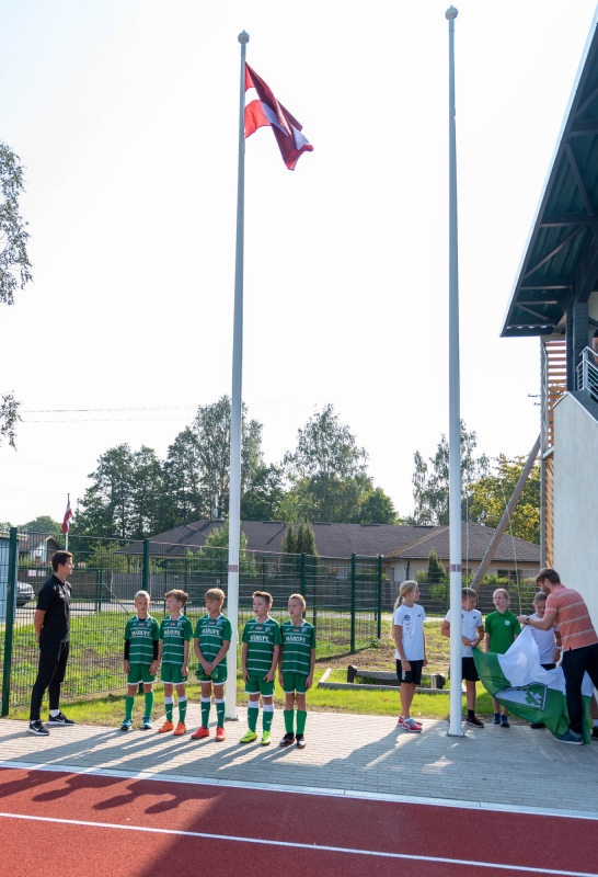 Mārupes vidusskolas stadiona atklāšana