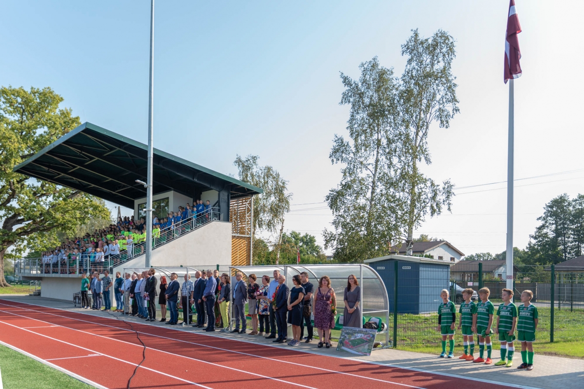 Mārupes vidusskolas stadiona atklāšana