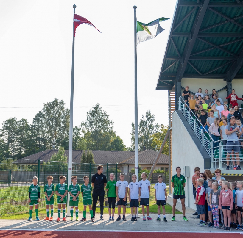 Mārupes vidusskolas stadiona atklāšana