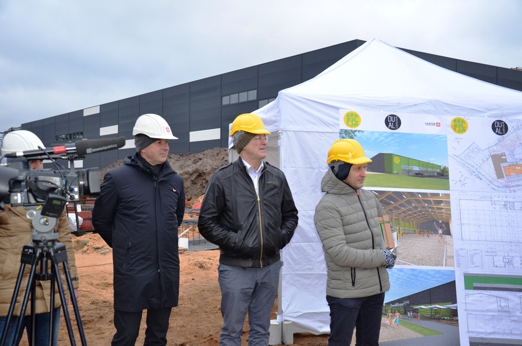 Kapsulas iemūrēšana pludmales sporta centra “Brazīlija” jaunajai ēkai Mārupē, 13.12.2018