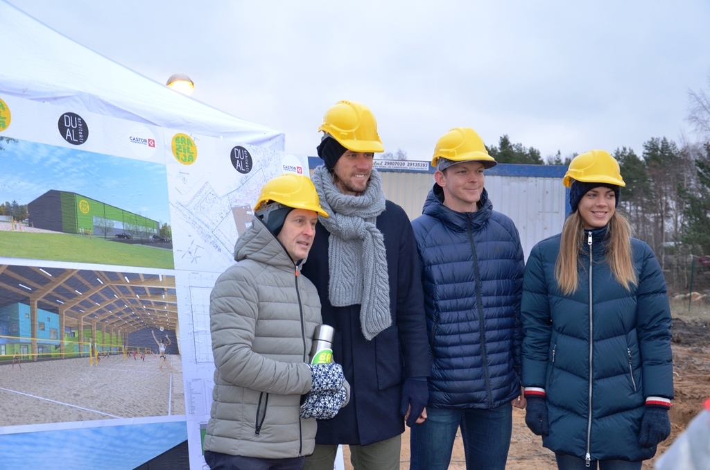 Kapsulas iemūrēšana pludmales sporta centra “Brazīlija” jaunajai ēkai Mārupē, 13.12.2018