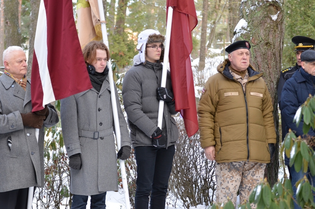 Barikāžu laika upuru piemiņas brīdis Mārupes kapos, 16.01.2019.