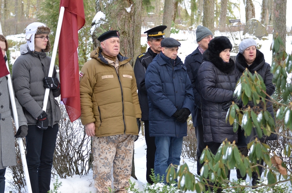 Barikāžu laika upuru piemiņas brīdis Mārupes kapos, 16.01.2019.