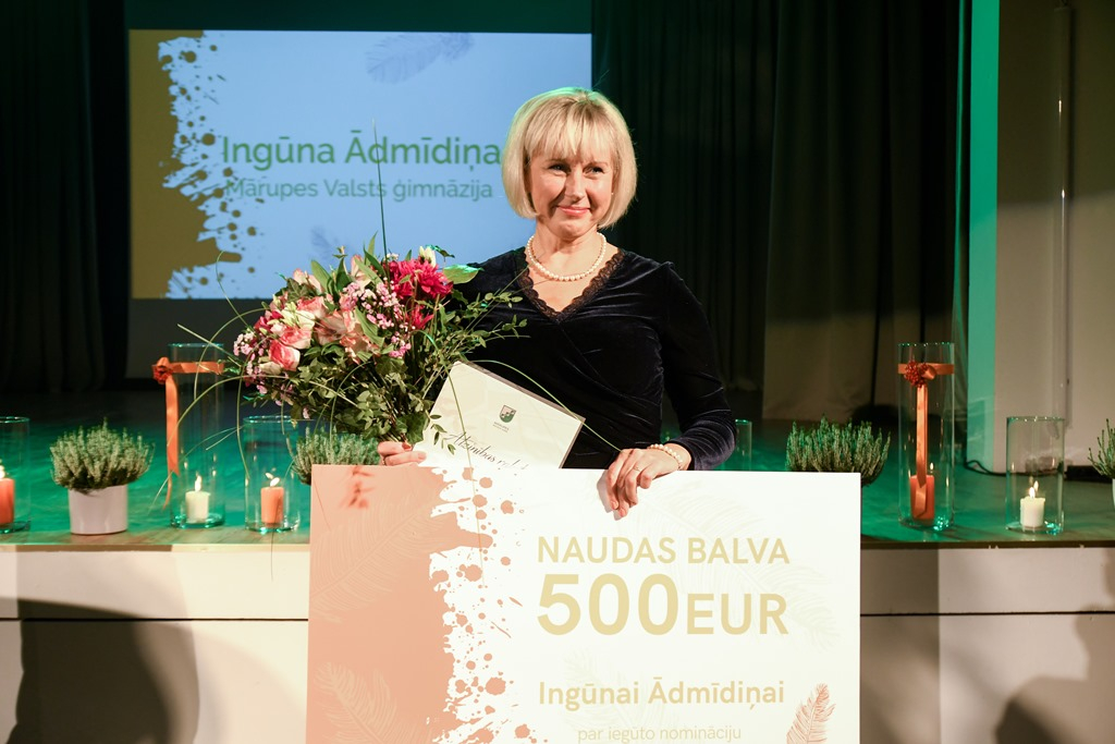 “Gada pedagogs 2019” balvas pasniegšanas ceremonija Mārupes novadā, 04.10.2019.