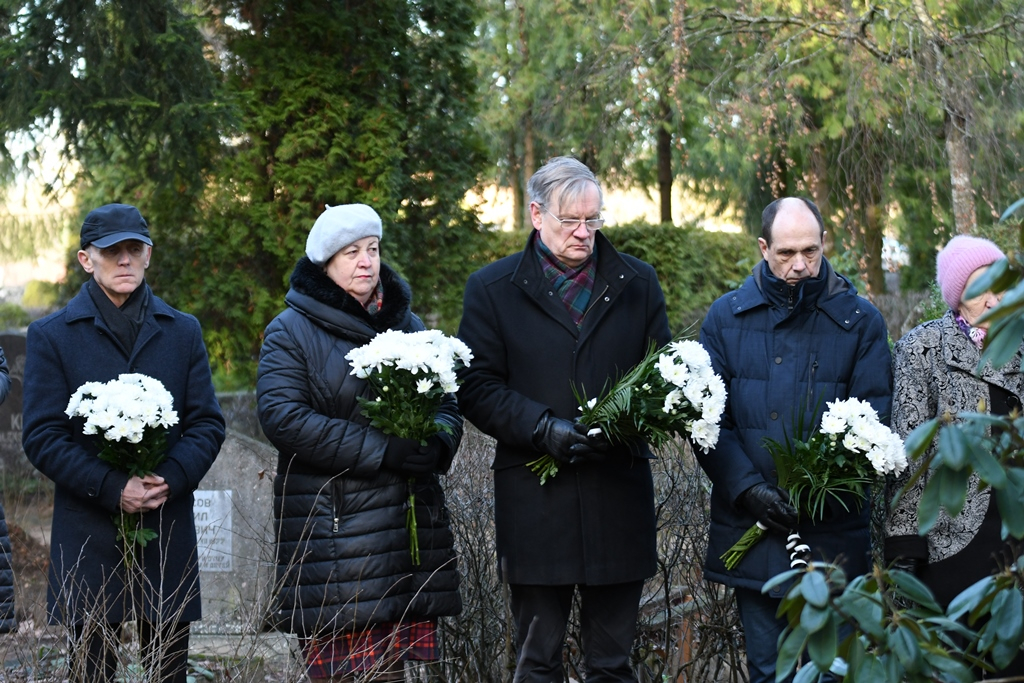 Barikāžu atceres dienai veltīts piemiņas brīdis Mārupes kapos, 16.01.2020.