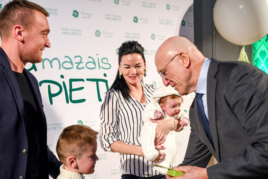 Jaundzimušo sveikšanas pasākums "Esmu mazais mārupietis"