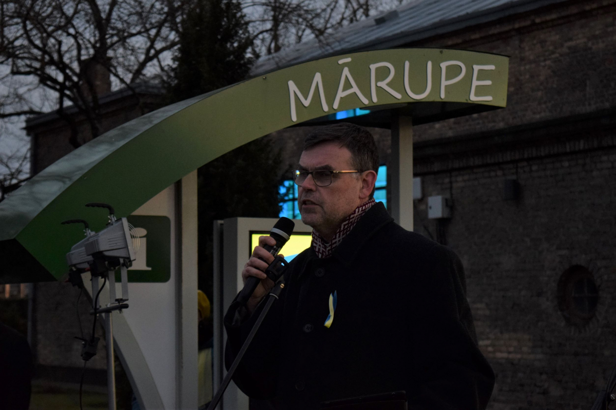 "Ukrainas brīvībai!" Mārupē