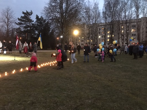 "Ukrainas brīvībai!" Piņķos