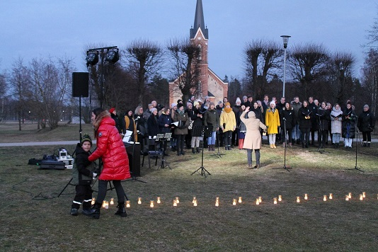"Ukrainas brīvībai!" Piņķos
