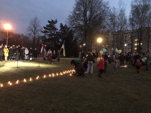 "Ukrainas brīvībai!" Piņķos