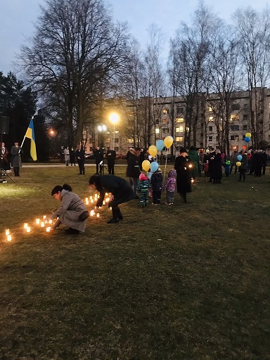 "Ukrainas brīvībai!" Piņķos