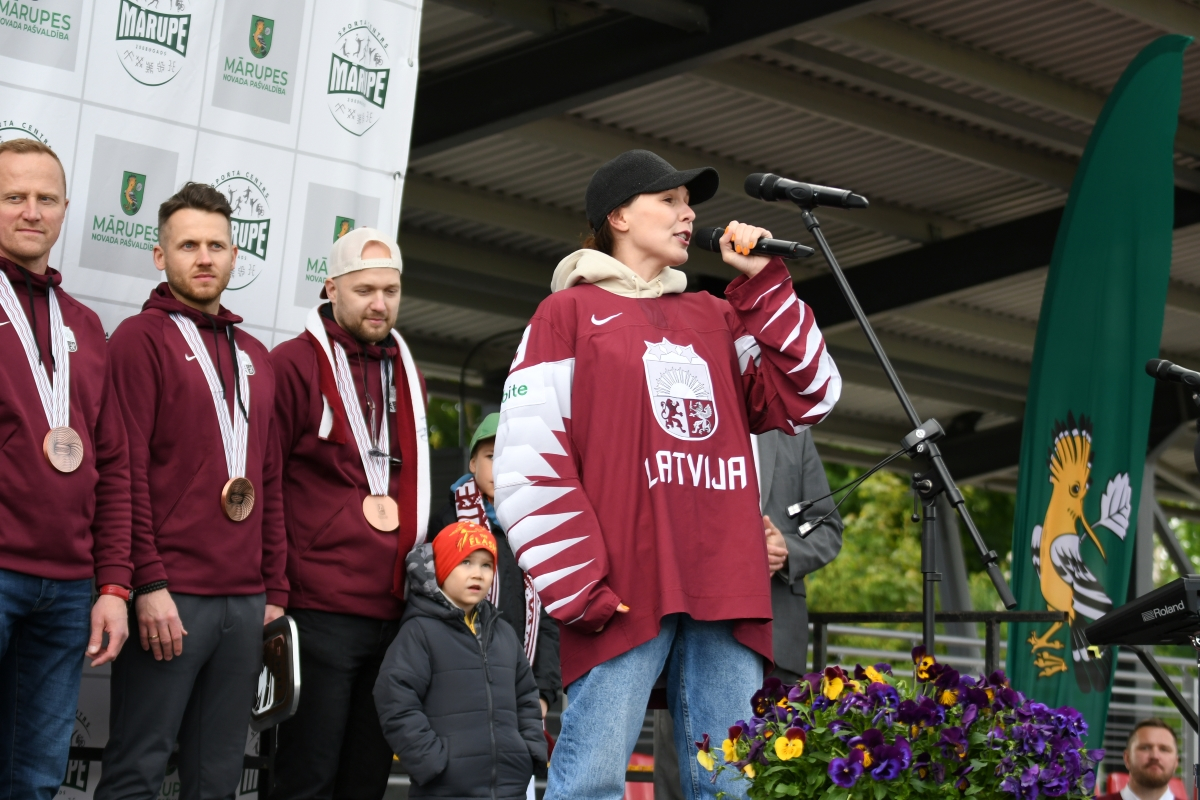 Latvijas hokeja izlases komandas dalībnieku - novadnieku sagaidīšana Mārupes novadā | 02.06.2023.