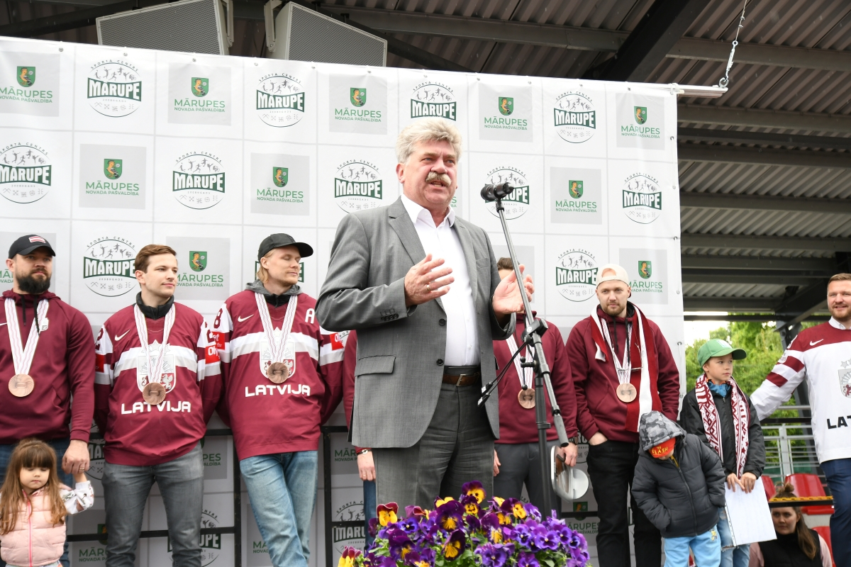 Latvijas hokeja izlases komandas dalībnieku - novadnieku sagaidīšana Mārupes novadā | 02.06.2023.