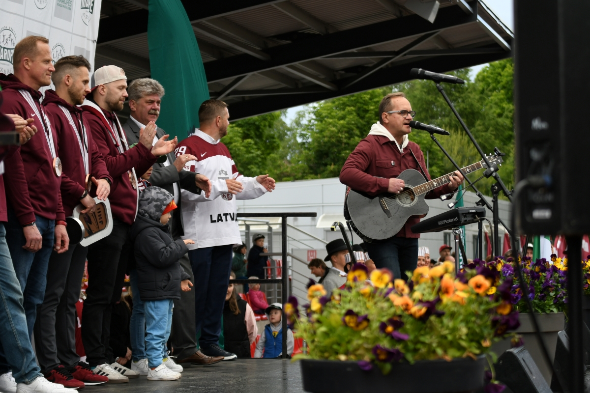 Latvijas hokeja izlases komandas dalībnieku - novadnieku sagaidīšana Mārupes novadā | 02.06.2023.