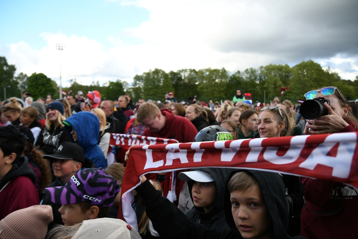 Latvijas hokeja izlases komandas dalībnieku - novadnieku sagaidīšana Mārupes novadā | 02.06.2023.