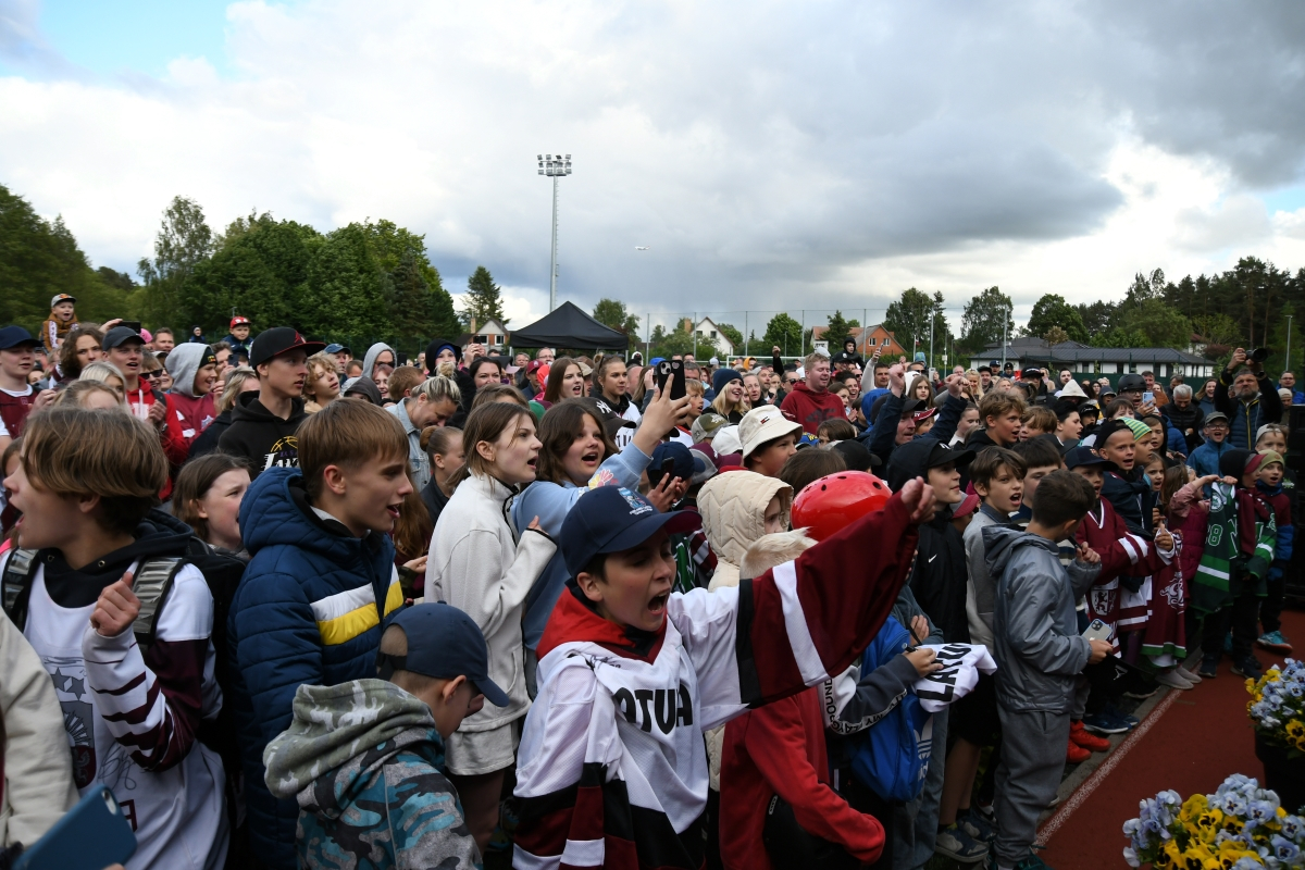 Latvijas hokeja izlases komandas dalībnieku - novadnieku sagaidīšana Mārupes novadā | 02.06.2023.