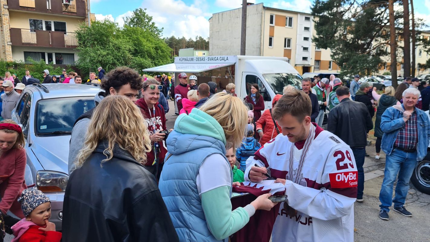 Latvijas hokeja izlases komandas dalībnieku - novadnieku sagaidīšana Mārupes novadā | 02.06.2023.