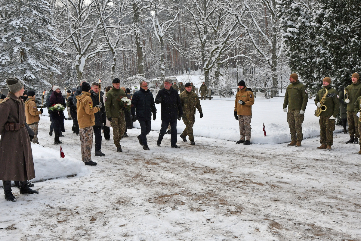 Ziemassvētku kaujās kritušo piemiņas pasākums Antiņu kapos | 06.01.2024.