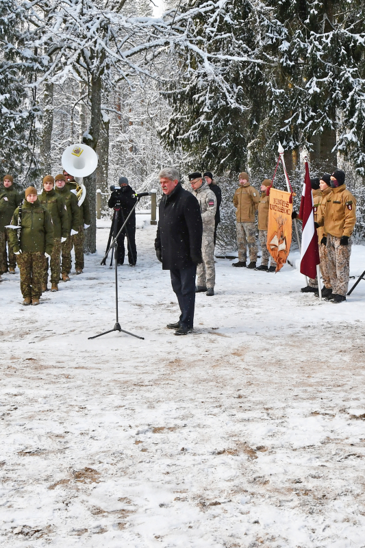 Ziemassvētku kaujās kritušo piemiņas pasākums Antiņu kapos | 06.01.2024.