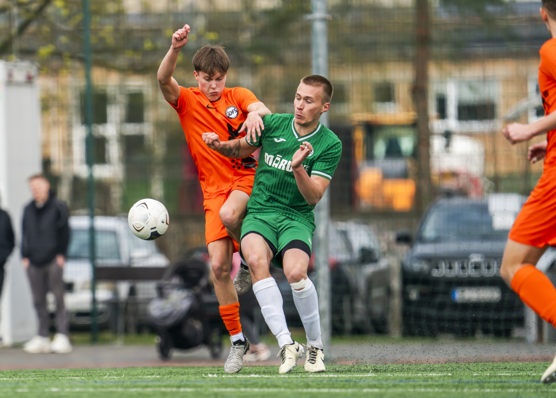 Nākotnes līgas spēle "Mārupes  SC" : futbola skola "Alberts" | 14.04.2024.