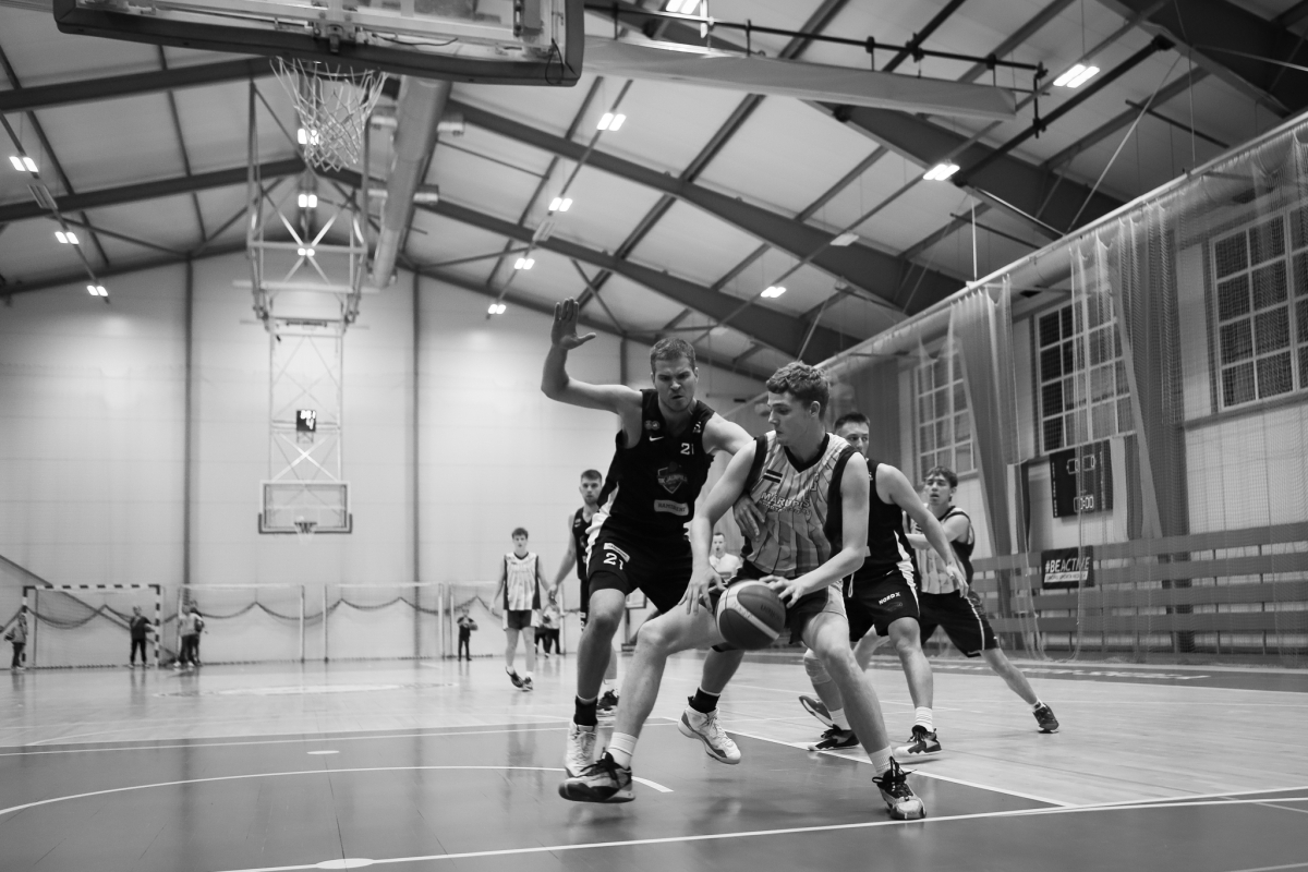 Reģionālās basketbola līgas spēle Mārupē. "Mārupes SC" : BK "Jaunpils
