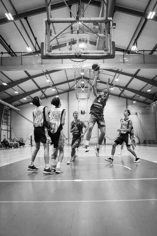 Reģionālās basketbola līgas spēle Mārupes SC : Kandavas BJSS