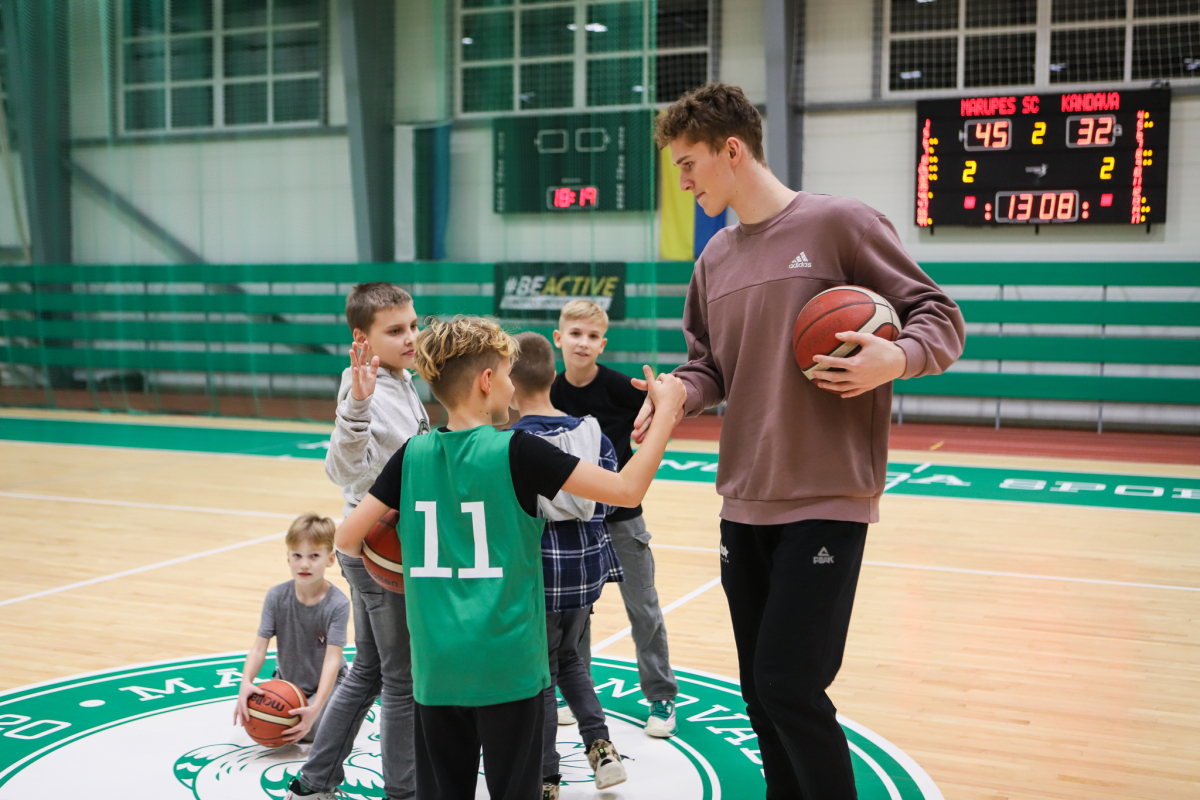 Reģionālās basketbola līgas spēle Mārupes SC : Kandavas BJSS