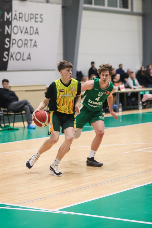 Reģionālās basketbola līgas spēle Mārupes SC : Kandavas BJSS