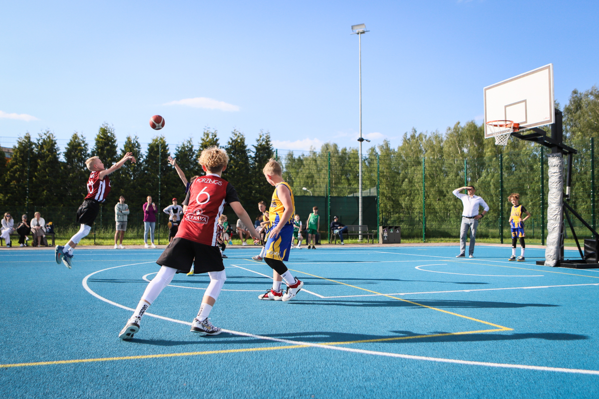 3x3 basketbola sacensības Jaunmārupē 