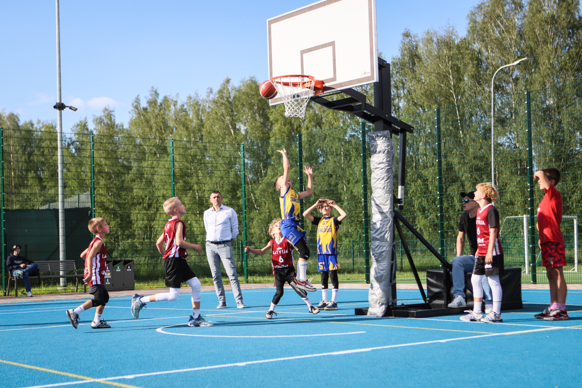 3x3 basketbola sacensības Jaunmārupē 