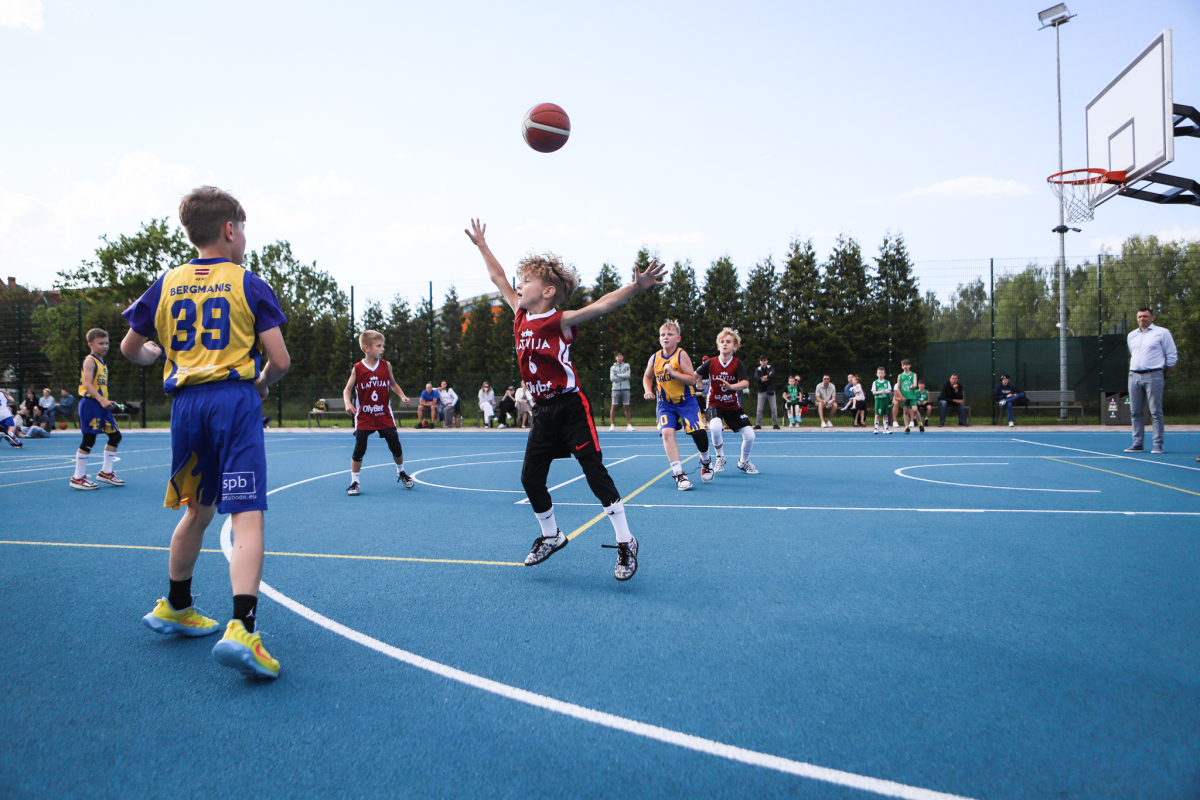 3x3 basketbola sacensības Jaunmārupē 