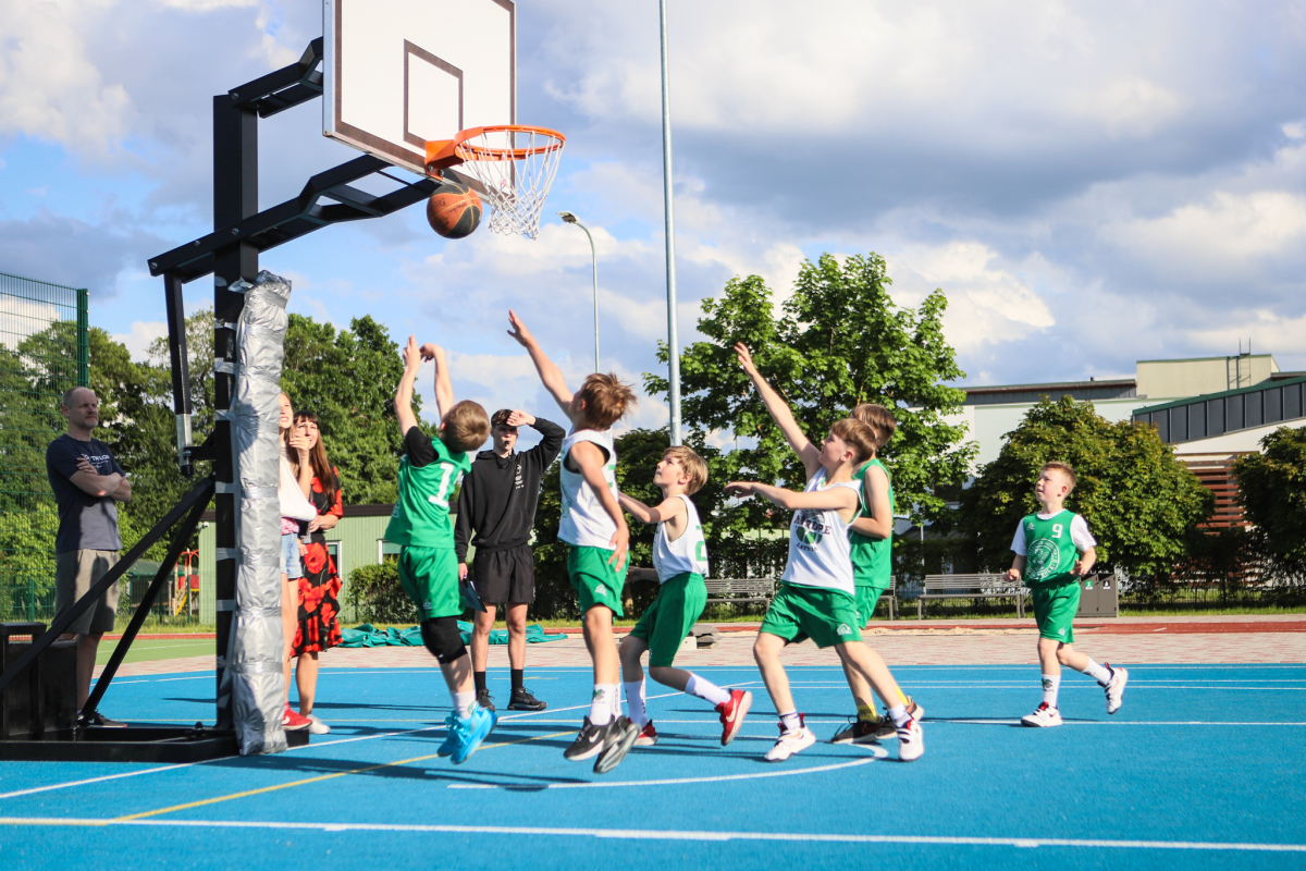3x3 basketbola sacensības Jaunmārupē 