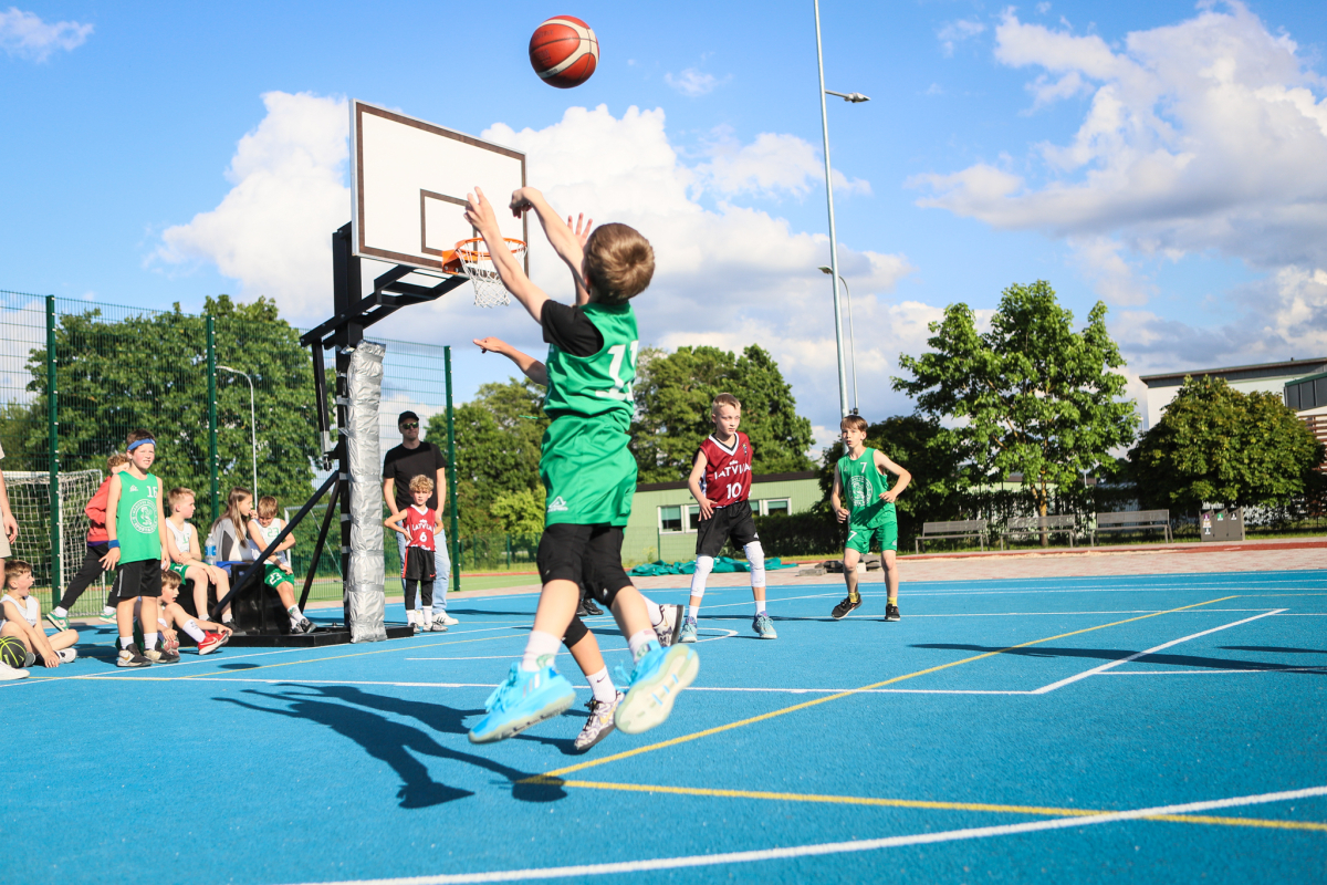 3x3 basketbola sacensības Jaunmārupē 