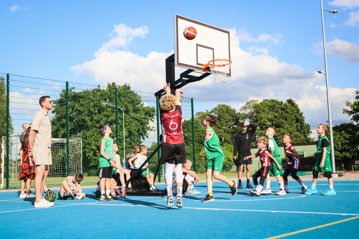 3x3 basketbola sacensības Jaunmārupē 
