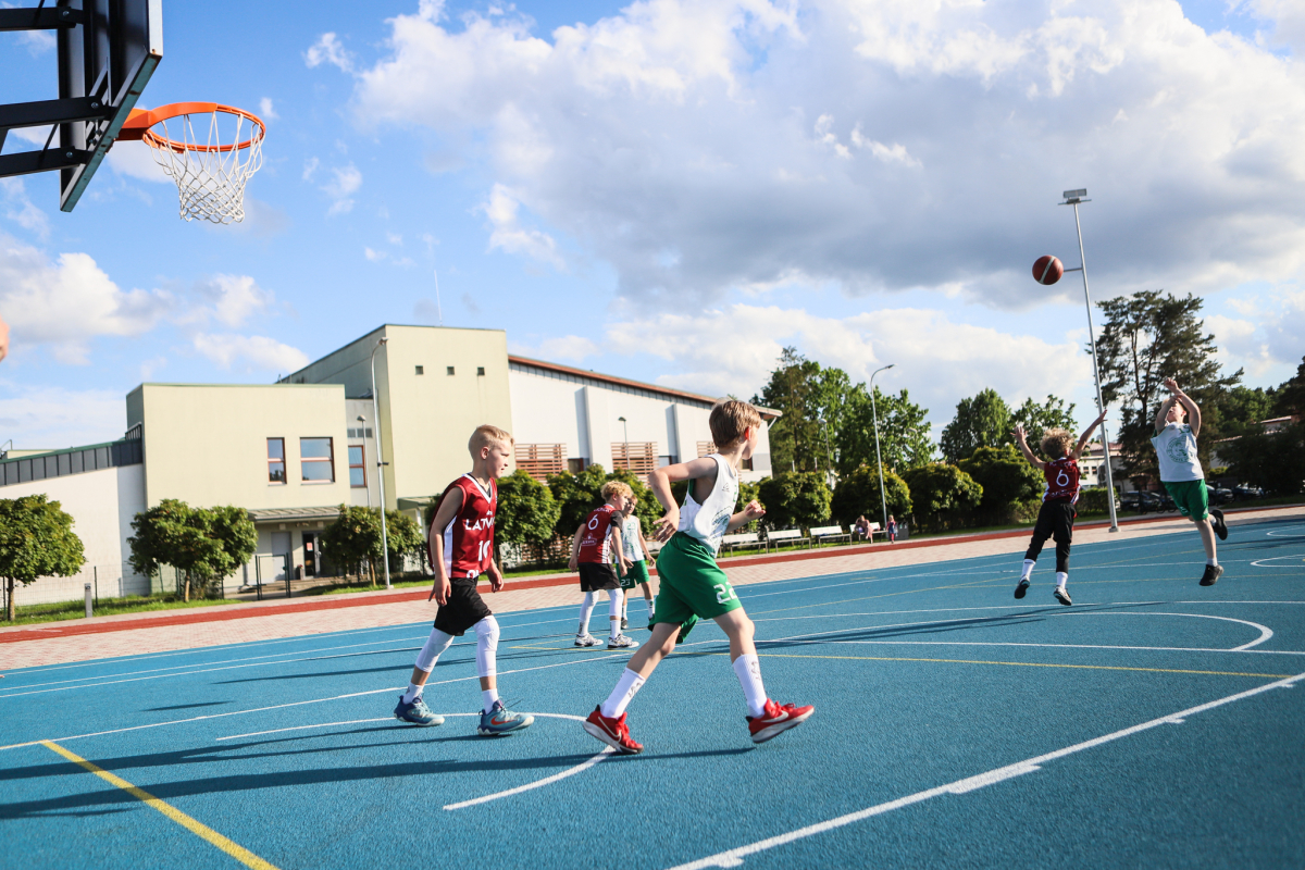 3x3 basketbola sacensības Jaunmārupē 