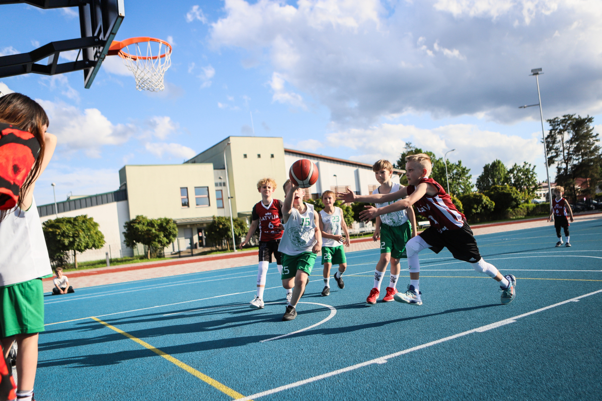 3x3 basketbola sacensības Jaunmārupē 