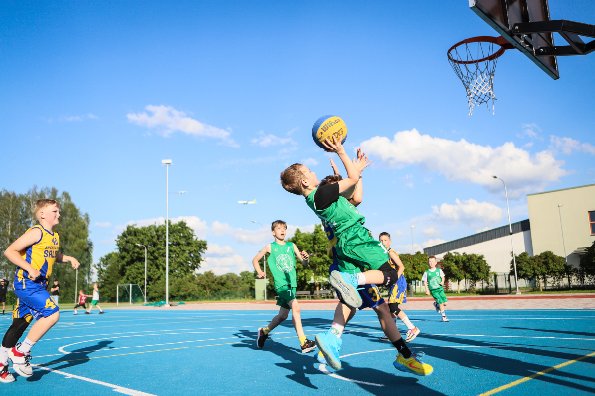 3x3 basketbola sacensības Jaunmārupē 